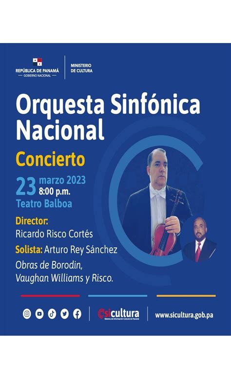 Orquesta Sinfónica Nacional Ofrecerá Concierto El 23 De Marzo En El Teatro Balboa