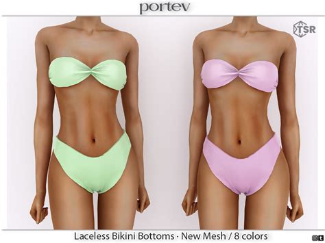 The Sims Resource Laceless Bikini Bottoms