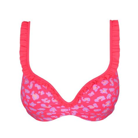 Marie Jo Swim La Gomera Padded Bikini Top Heartshape In Deep Sea Coral A To F Cup