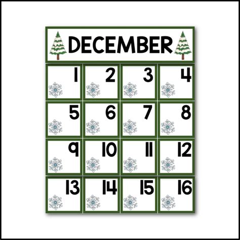 december printables club