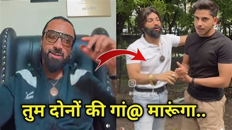 Ajaz Khan Strongly Reply To Harsh Beniwal Purab Jha New