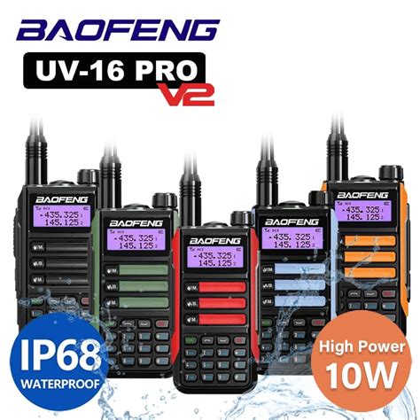Baofeng UV-16 Pro V2 CB Ham Двупосочна Радиостанция VHF 10W - BaoFeng ...