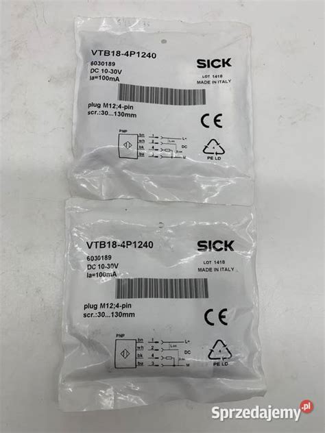 Sick VTB18 4P1240 Photoelectric Sensor Warszawa Sprzedajemy Pl