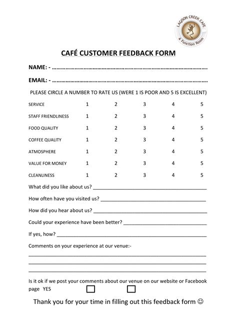 FREE 16+ Customer and Guest Feedback Forms in PDF | MS Word