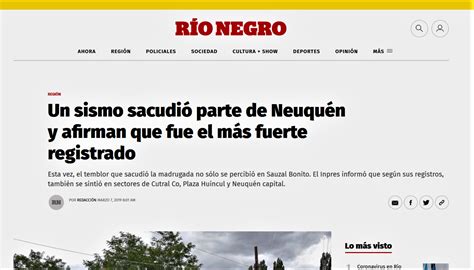 Un sismo sacudió parte de Neuquén y afirman que fue el más fuerte