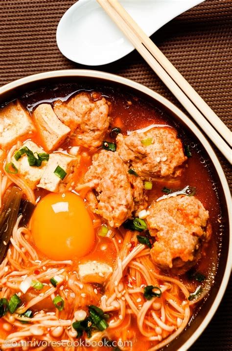 Kimchi Tofu Meatball Stew | Omnivore's Cookbook