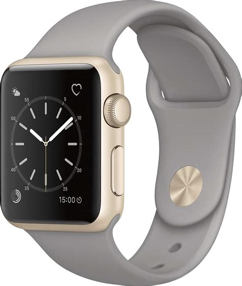 Customer Reviews: Apple Watch Series 1 38mm Gold Aluminum Case Concrete ...