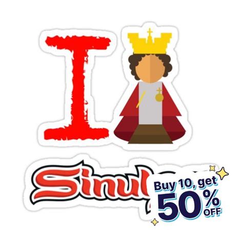 I Love Sinulog I Love Cebu Sinulog Senyor Sto Nino Sticker