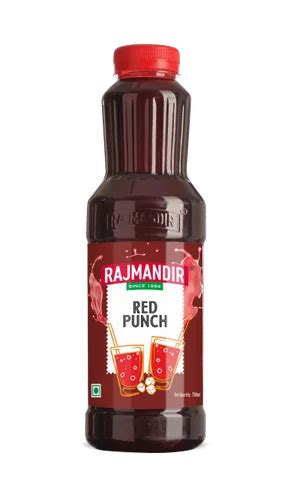 Bottle Rajmandir Red Punch Fruit Syrup Packaging Size Ml Liquid