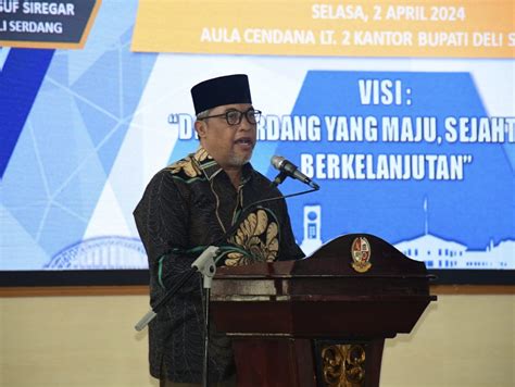 Sekda H Timur Tumanggor Buka Musrenbang Rpjpd Kabupaten Deli Serdang