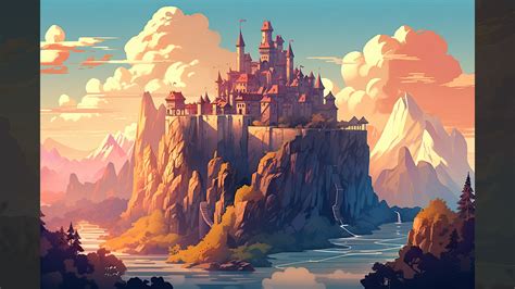 Background Stylized Landscape 1