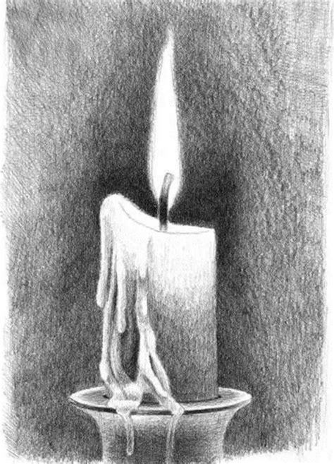 Свеча рисунок - 67 фото