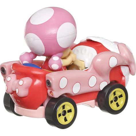 Mattel Hot Wheels Mario Kart Cars Toadette Pink Birthday Girl GBG25 HDB26 Toys Shop Gr