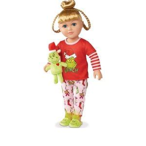 My Life Toys New My Life As Poseable Grinch Sleepover Inch Doll Blonde Hair Blue Eyes
