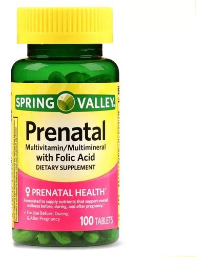 Vitaminas Prenatal Completo Multi Total Acido Folico Eg P9 Meses Sin Intereses