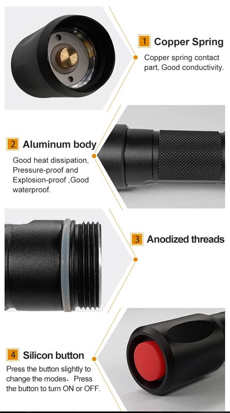 Use Xm-l2 With Cree 1000 Lumens Led Rechargeable Handheld Circle Round ...