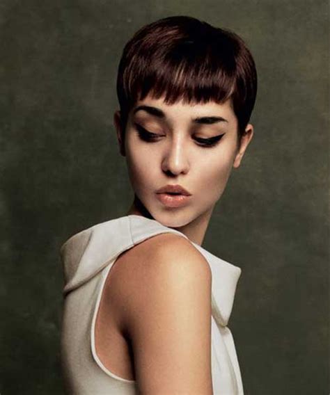 Brunette Pixie Cuts Pixie Cut Haircut For