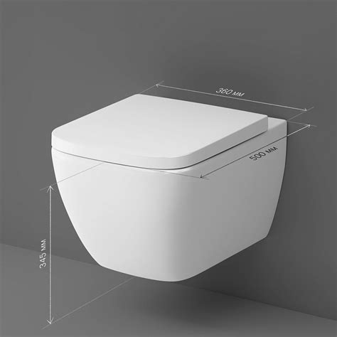 Унитаз подвесной AM.PM Gem C901701SC безободковый с сиденьем микролифт ...