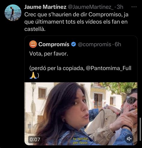 Bollera de Urbanismo on Twitter Conpromís saca un spot electoral en