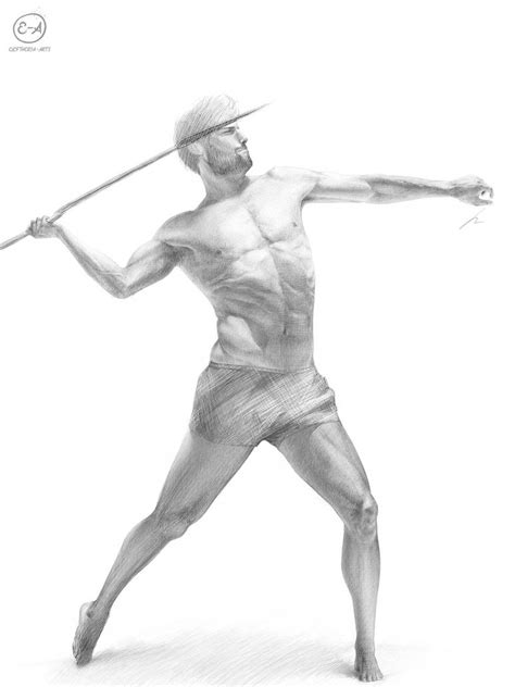 Spear Thrower Pose Study By Eleftheria Arts On Deviantart