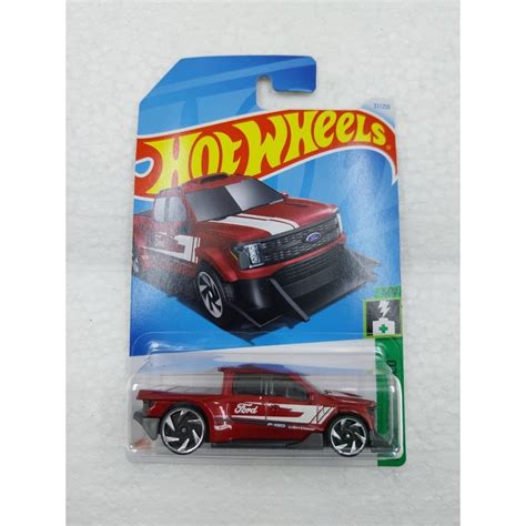 Jual Hot Wheels Ford F150 Lightning Custom Pickup Merah Shopee Indonesia