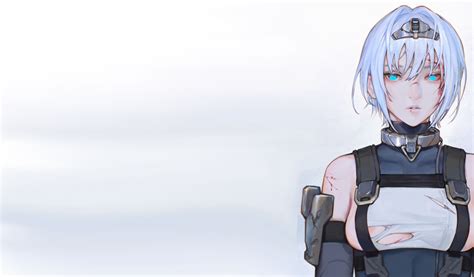 Скачать обои girl hot boobs anime short hair pretty battle breasts раздел сэйнэн в