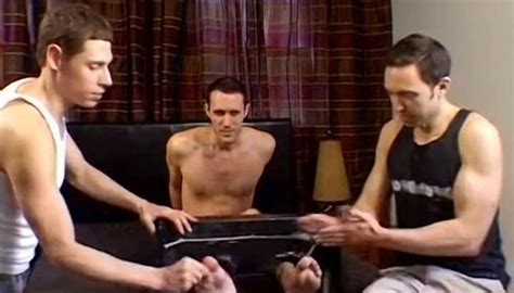 FOOT FRIENDS Restrained Jock Gets His Feet Tickled While He Is Bound TNAFlix Porn Videos