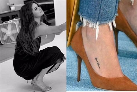 The Small but Meaningful Selena Gomez Tattoo – Shower Gate