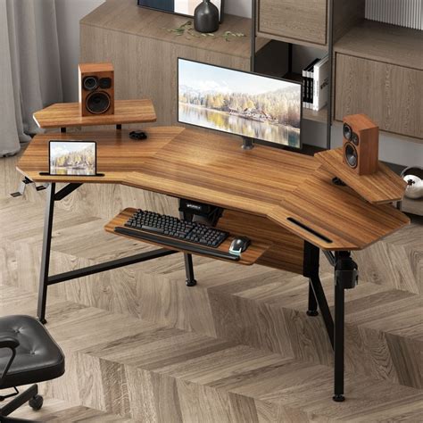Столы для геймеров| Eureka Ergonomic |Стол для компьютера с подставкой ...