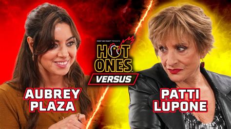 OMG WATCH Aubrey Plaza VS Patti LuPone On Hot Ones Versus OMG BLOG