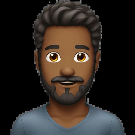 beard mustache boy emoji ai emoji generator