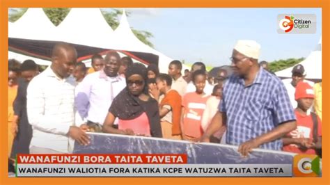 Wanafunzi Waliotia Fora Katika Mtihani Wa Kcpe Watuzwa Taita Taveta