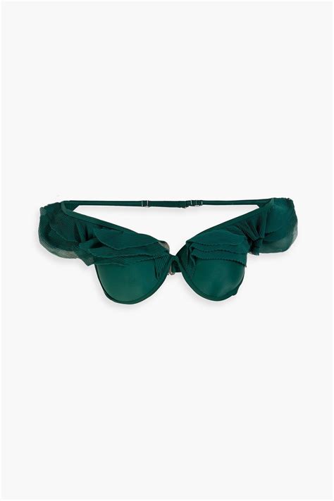 ANDREA IYAMAH Salama Ruffled Underwired Bikini Top THE OUTNET