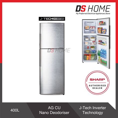 Sharp Sj Mss L Jtech Inverter Fridge Doors Fast Ship Kl