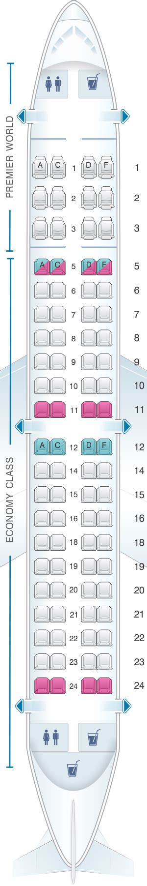 Seat Map Kenya Airways Embraer Ar Seatmaestro