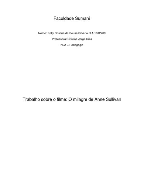 PDF Anne Sullivan Trabalho Psico DOKUMEN TIPS