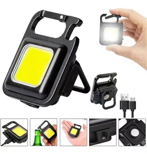 Linterna Recargable Led Cob Luz Potente Llavero Multiusos Mercadolibre