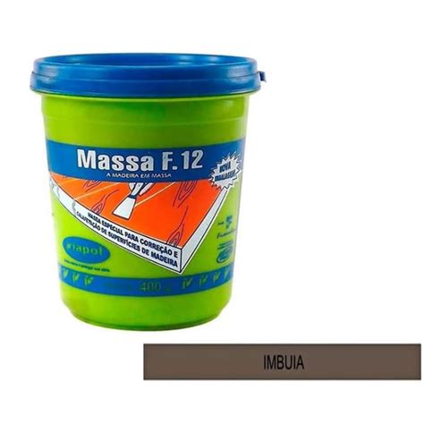 Massa F12 Para Madeira Pote 400G Imbuia Viapol V0210636 Shopee Brasil