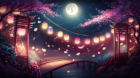 Tanabata Moon Romance Background Tanabata Moon Romantic Background