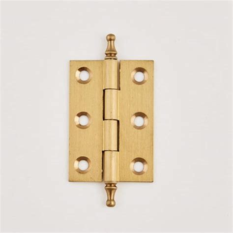 Decorative Brushed Brass Cabinet Hinges Gold Cupboard Door Butt Hinges