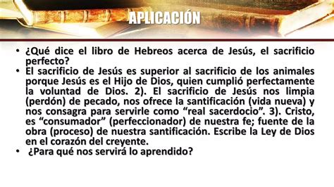 Jesús El Sacrificio Perfecto