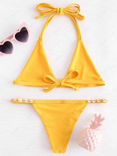 Shell Bikini Shell Bikini Top Set And Shell Bathing Suit Online ZAFUL