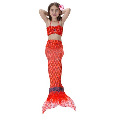 Barn Och Flickor Vacker Fiskstj Rt Bikini Set Baddr Kt R R D Fyndiq