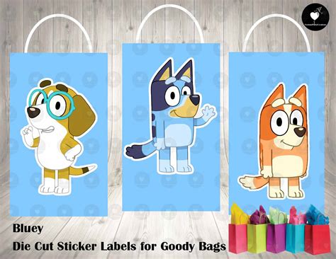 Bluey Goodie Bags Printable