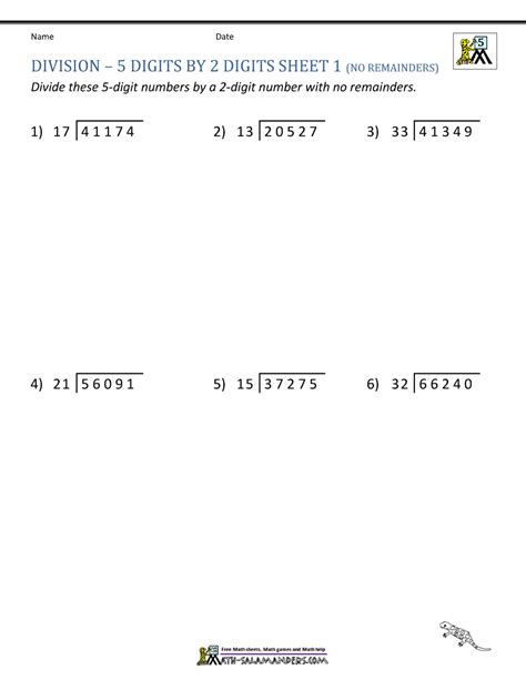 3 Digit By 2 Digit Division Worksheets