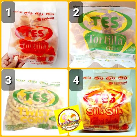 Jual Keripik Tortilla Tes Stik Balado Tes Twist Corn Tes Duo Bocil