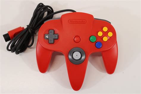 Official Nintendo 64 Red Controller 7/10 Tight Stick TESTED N64 (B ...