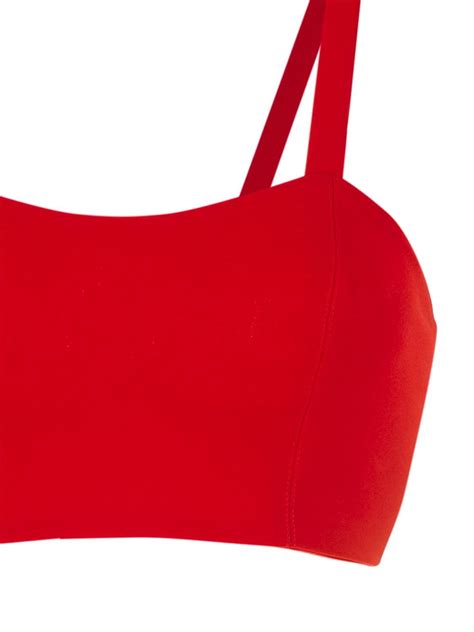Olympiah Square Neck Bikini Set In Red Modesens