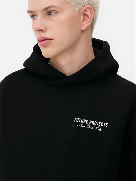 Mens Black Future Projects Hoodie | Primark