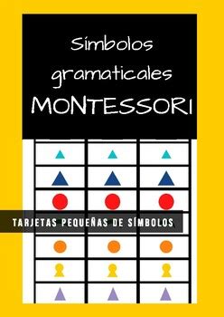 S Mbolos Gramaticales Montessori Tarjetas Peque As By Slow Montessori